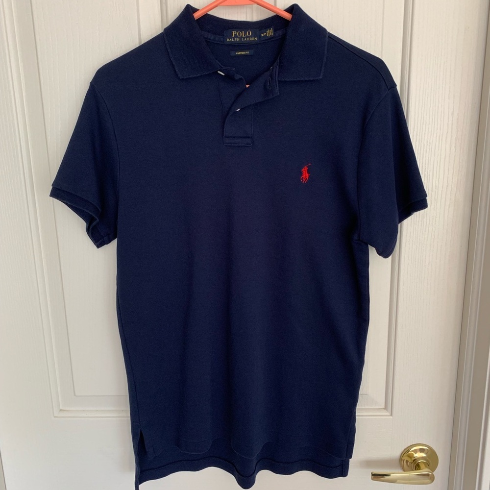 Polo Ralph Lauren polo shirt, navy blue, size S